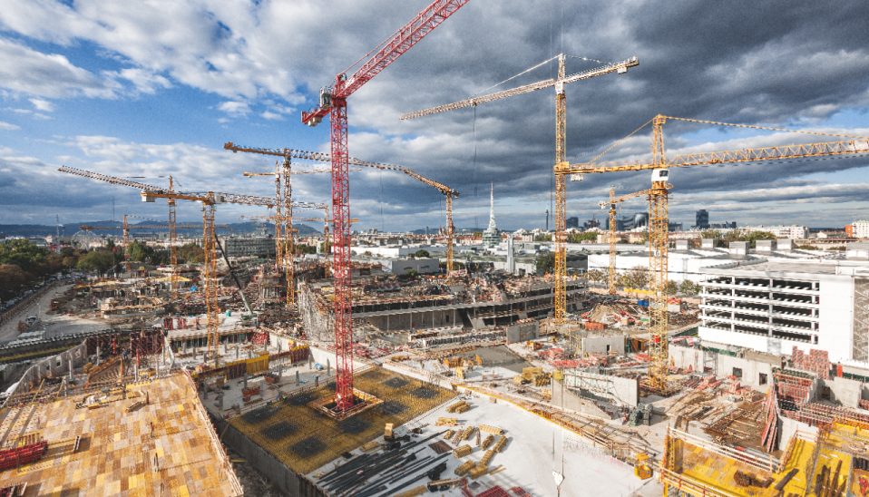 BC Jobsite, Tower Cranes, Wall poster